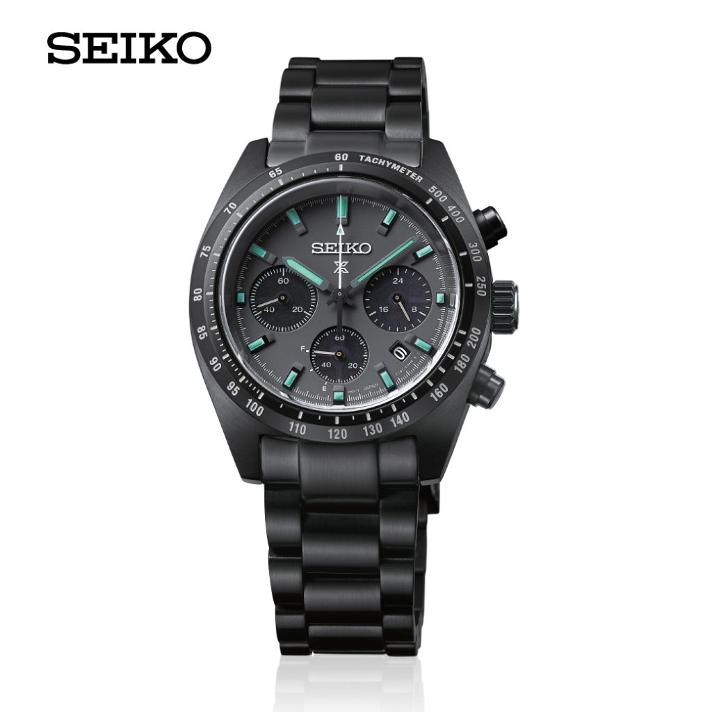 SEIKO PROSPEX The Black Series SPEEDTIMER Solar Chronograph "Night ...